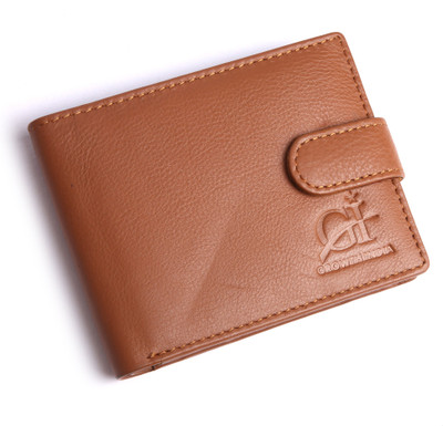 

Growth India Men Tan Genuine Leather Wallet(8 Card Slots)