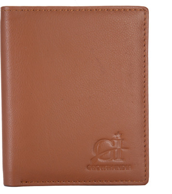 

Growth India Men Tan Genuine Leather Wallet(8 Card Slots)