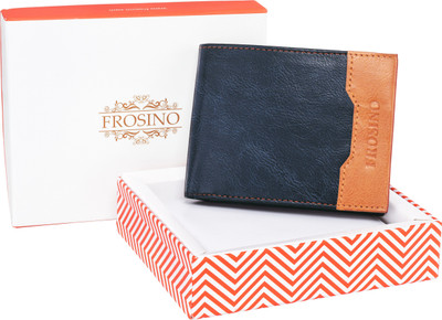 

FROSINO Men Blue Artificial Leather Wallet(6 Card Slots)