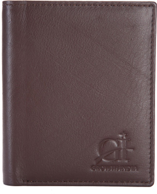 

Growth India Men Brown Genuine Leather Wallet(8 Card Slots)
