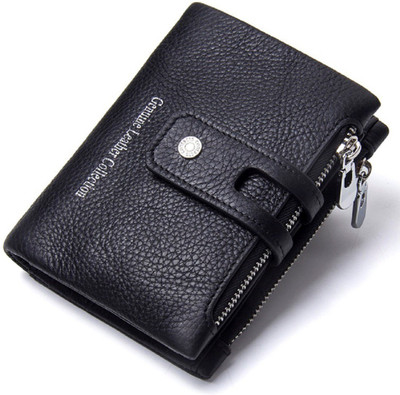 

SPL Men Black Genuine Leather Wallet(9 Card Slots)