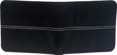 

TITOS Men Casual Blue Artificial Leather Wallet(6 Card Slots), Black