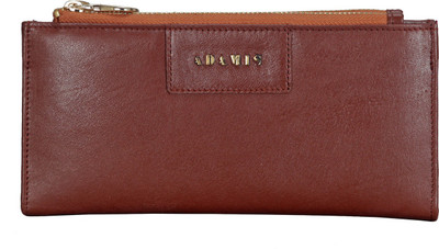 

Adamis Women Tan Genuine Leather Wallet(11 Card Slots)