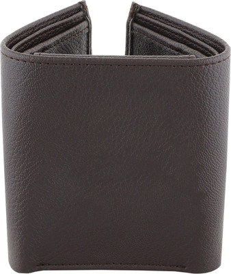 Husamsons Men Brown Artificial Leather Wallet(7 Card Slots)