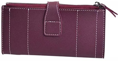 

Satyam Kraft Women Purple Genuine Leather Wallet(14 Card Slots), Maroon