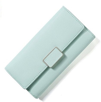 

Satyam Kraft Women Casual Blue Artificial Leather Wallet(9 Card Slots), Light green