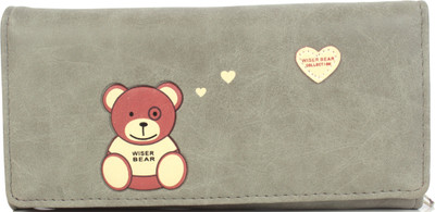 

b4bags Girls Grey Artificial Leather Wallet(5 Card Slots)