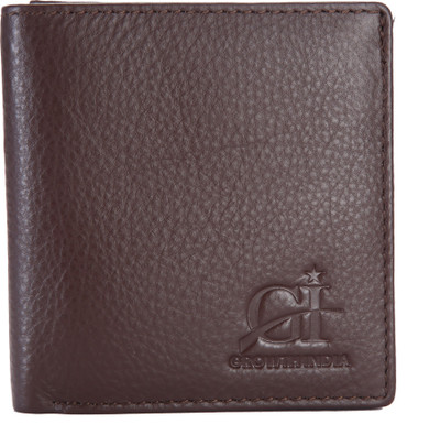 

Growth India Men Brown Genuine Leather Wallet(8 Card Slots)