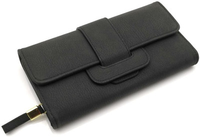 

Satyam Kraft Women Black Artificial Leather Wallet(12 Card Slots)
