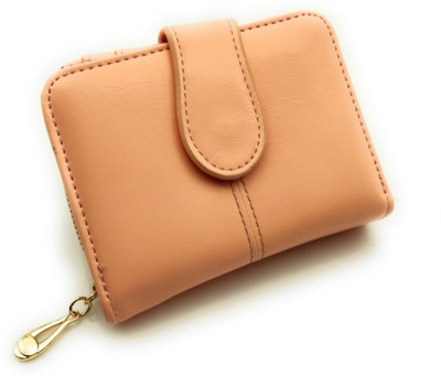 

Satyam Kraft Women Casual Beige Artificial Leather Wallet(7 Card Slots), Peach
