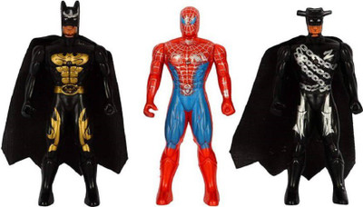 

ExaltedCollection LED Light Super Hero Action Figure Spiderman,Batman and Mask of The Phantasm (Multicolor)(Multicolor)