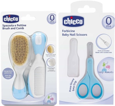 

Chicco Brush And Comb and Nail Scissor Set (Blue)(Blue)