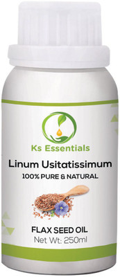 

Ks Essentials 100% Pure Flax Seed Carrier Oil (Linum Usitatissimum) (250ml)(250 ml)