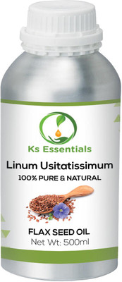 

Ks Essentials 100% Pure Flax Seed Carrier Oil (Linum Usitatissimum) (500ml)(500 ml)