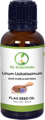

Ks Essentials 100% Pure Flax Seed Carrier Oil (Linum Usitatissimum) (30ml)(30 ml)