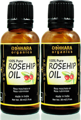 

Donnara Organics 100% Pure Rosehip oil- Natural & Undiluted Combo pack of 2 bottles of 30 ml(60 ml)(60 ml)