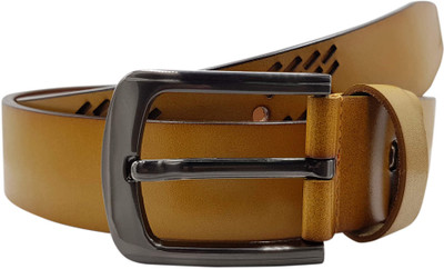 

Baluchi Men Casual, Party Black Genuine Leather Belt, Beige