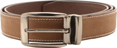 

VITO Men Beige Genuine Leather Belt
