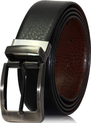 

JANNAT Men Casual, Party, Formal, Evening Black, Brown Genuine Leather Reversible Belt