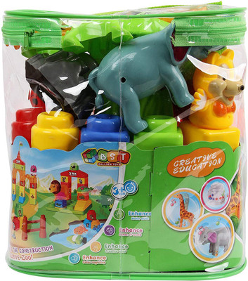 

Turban Toys Educational Jungle Blocks for kids- 22 Pcs(Multicolor)