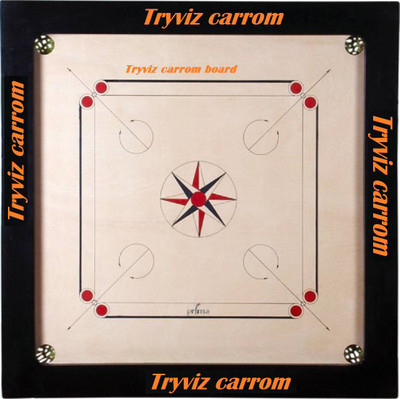 Tryviz 20 20 Inch Sports High Wood 8 Mm Carrom Board Game With