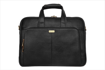 

SCHARF Sir Bernard - Lut Simple Remittance 15.6" Laptop - Macbook Shoulder Traveller Bag Medium Briefcase - For Men & Women(Black)