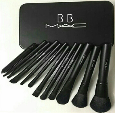 

BB MAC Imported professional original washable makeup brushes set of 12 for all tyle makeup.(Pack of 12)