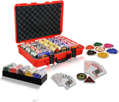 

Casinoite Monte Carlo Millions 600 Poker Chips Set(Multicolor)