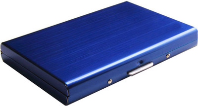 

Flipkart SmartBuy Exclusive Blue RFID Credit Card Holder for Women and Men Stainless Steel Wallet 6 Card Holder(Set of 1, Blue)