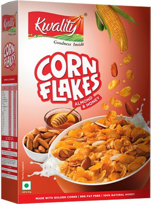 

Kwality Corn Flakes Almond & Honey(500 g, Box, Pack of 2)