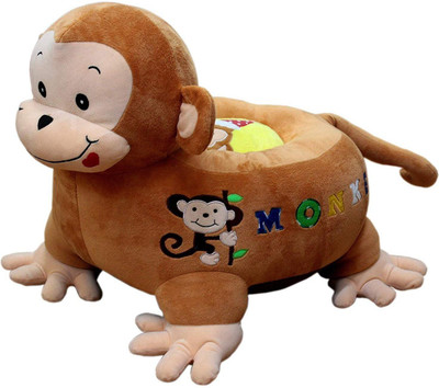

Sana Naughty Monkey shape soft toy chair/seat /soft toy chair for kids /Adorable gift for kids Birthday gift (Colour:Brown,Size:70 cm) - 70 cm(Brown)