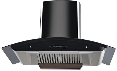 

Sunflame Autoclean Chimney Amaze 90 DX Titanium Jet Black Finish 1100m3/hr 90cm Wall Mounted Chimney(Black, Silver 1100 CMH)