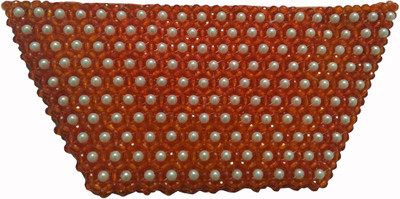 

Rosy Casual, Party Orange Clutch