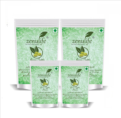 

Zenulife Organic Arabica Green Coffee Beans For Weight Management - 200 GM Pack of 4 + 25 G Free Instant Coffee 200 g(Pack of 4)