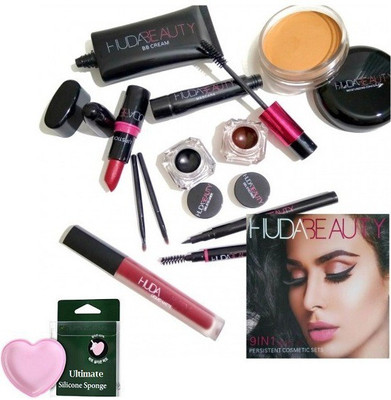 

Ultimate Silicon Puff & Huda Beauty 9in1 Make-up Persistent Cosmetic Sets(Set of 2)