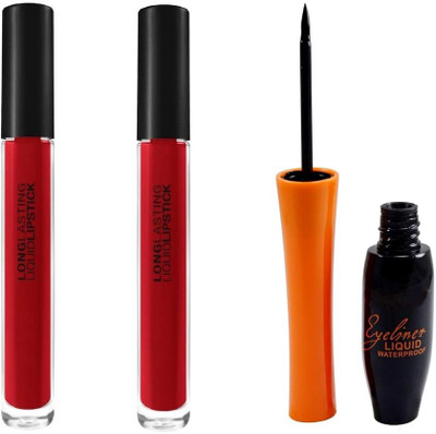 

Vedy latest eyeliner and lipstick Combo kit for girls(Set of 3)