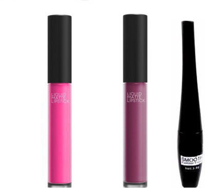 

Vedy One Eyeliner free with Two Multicolor lipstick(Set of 1)