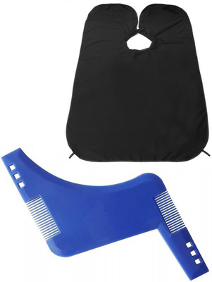 

JAMPAK Beard Sharping Tool With Trimmer Hair Catcher Apron(Set of 2)