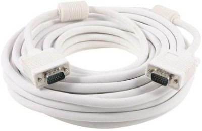 

Global vision 10 Meter White VGA Cable(Compatible with Mobile, Laptop, Tablet, Mp3, Gaming Device, White)