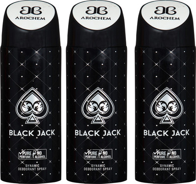 

Arochem Black Jack Combo Pack Dynamic Deodorant Spray Deodorant Spray - For Men & Women(600 ml, Pack of 3)
