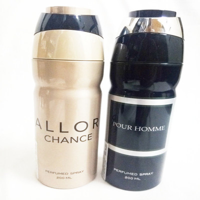

ARQUS ALLOR CHANCE AND POUR HOMME Perfume Body Spray - For Men & Women(400 ml, Pack of 2)