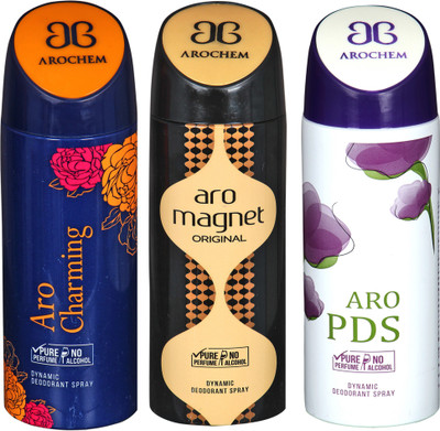 

Arochem A-2-11-12 DEODORANT NEW LATEST COMBO PACK OF 3 200 ML BOTTAL PURE PERFUME NO ALCOHOL DYNAMIC DEODORANT SPRAY Deodorant Spray - For Men & Women(200 ml, Pack of 3)