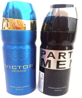 

ARQUS VICTOR AND PARTY MEN Perfume Body Spray - For Men(400 ml, Pack of 2)
