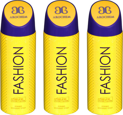 

arochem FASHION DEO COMBO -3 DYNAMIC DEODORANT SPRAY Body Spray Body Spray - For Men & Women(600 ml, Pack of 3)
