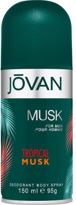 

Jovan Tropical Musk Deodorant Body Spray - For Men(150 ml)