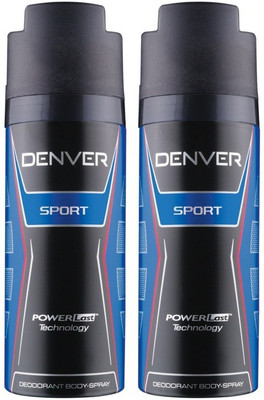 

Denver Blue Sport Deo Combo (Pack of 2) Deodorant Spray - For Men(300 ml, Pack of 2)