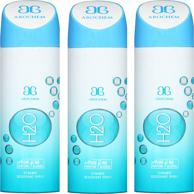 

Arochem H2O & H2O Combo Pack Dynamic Deodorant Spray Deodorant Spray - For Men & Women(600 ml, Pack of 3)