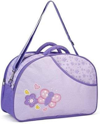 

HomeConxepts Multi Embroidery and Print Diaper Bag with Diaper Changing Mat Purple(Purple)