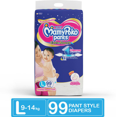 

MamyPoko Extra Absorb - L(99 Pieces)