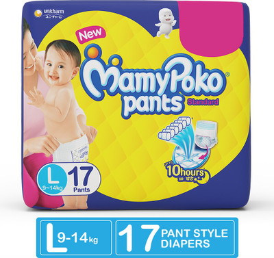 

MamyPoko Pants Standard Diapers - L(17 Pieces)